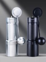 HAVMORE 알루미늄 합금 일체형 바디 8스타 50MM 티타늄 도금 콘 블레이드 분쇄 디스크 가정용 접이식 커피 원두 분쇄기 - 이미지 2