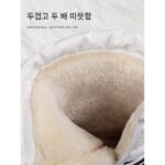 독일산 스노우 부츠 여성용 겨울 플러스 벨벳 두꺼운 따뜻한 면화 신발 방수 미끄럼 방지 두꺼운 밑창 스노우 부츠 북동부 부츠 여성용 - 이미지 3
