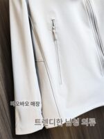 오프라인 1,000+! 보온성이 뛰어난 플리스 소재의 플리스 소재! 가을/겨울용 남성용 단색 아웃도어 방수 보온 스탠드업 칼라 재킷 트렌디 - 이미지 4