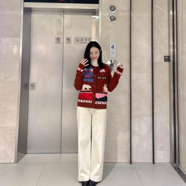 [샤오엔 추천] 베네통 가을 패션 니트 스웨터 BAKC52-561 5I12