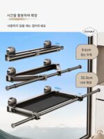 발코니 옷 건조 인공물 흡입 컵 접이식 옷 건조대 보이지 않는 망원형 옷 건조대 홈 실내 건조 이불 옷 건조대 랙 - 이미지 2