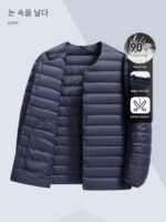 눈송이가 날아다니는 가을과 겨울 남성용 경량 다운 재킷, 2025년 새로운 겨울 스타일, 가볍고 따뜻한 다운 재킷 내부 레이어 아우터웨어 - 이미지 2