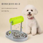 강아지와 고양이가 스스로 놀고 지루함을 해소할 수 있는 반려동물 사료 누출 장난감, 교육적 소비 유물, 대용량 사료 보관 용기, 천천히 먹이는 그릇 - 이미지 2
