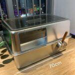 스테인리스 스틸 고양이 화장실 완전 밀폐형 초대형 고양이 화장실 70cm 펜스 메인 강화 방수 및 방취