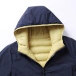 ALO 남성용 양면 다운 재킷, 2025년 신상품 겨울용 따뜻한 재킷, 트렌디한 루즈 캐주얼 스포츠 스탠드 칼라 탑 - 이미지 5