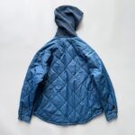 1128 양면! 둥근 밑단, 다이아몬드 패턴 후드 코튼 패딩 재킷, 남성용 레트로 체크무늬 셔츠 코튼 코트, 트렌디함. - 이미지 4