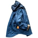 1128 양면! 둥근 밑단, 다이아몬드 패턴 후드 코튼 패딩 재킷, 남성용 레트로 체크무늬 셔츠 코튼 코트, 트렌디함. - 이미지 5