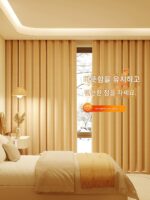 겨울용 방풍 커튼은 바람을 차단하고, 추위를 막고, 방음하는 두꺼운 면으로 두껍게 만들어졌습니다. 침실에 적합하며 빛을 차단하고 따뜻하게 유지합니다. - 이미지 4