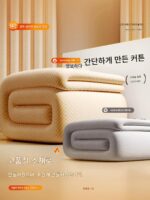 겨울용 방풍 커튼은 바람을 차단하고, 추위를 막고, 방음하는 두꺼운 면으로 두껍게 만들어졌습니다. 침실에 적합하며 빛을 차단하고 따뜻하게 유지합니다. - 이미지 5