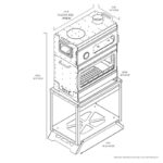 오렌지 자몽 테두리 야외 캠핑 스테인리스 스틸 나무 난로 휴대용 난방 스토브 오븐 포함 피크닉 - 이미지 5