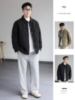 남성용 미국식 캐주얼 셔츠 스타일 경량 다운 재킷, 2025년 새로운 겨울 스타일, 느슨한 핏, 플러스 사이즈, 따뜻한 재킷. - 이미지 2