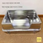 스테인리스 스틸 고양이용 변기 상자 특대형 70cm 높이 조절 방수 대형 고양이 화장실 오픈 메인 고양이용 변기 상자 - 이미지 3