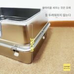 스테인리스 스틸 고양이용 변기 상자 특대형 70cm 높이 조절 방수 대형 고양이 화장실 오픈 메인 고양이용 변기 상자 - 이미지 4