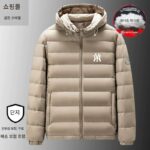 브랜드 할인 | 남성용 정품 90% 다운 재킷, 가볍고 따뜻한 화이트 덕다운, 가을과 겨울에 적합, 분리형 후드 포함 - 이미지 5