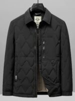 남성 2025년 겨울 신상 캐주얼 경량 화이트 덕다운 따뜻한 코트 (셔츠 스타일 칼라) - 이미지 2