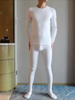 가을/겨울 순면 남성용 써멀 속옷 세트, 단색, 미드웨이스트, 핏, 고탄력, 부드러움, 오픈 피스 - 이미지 3