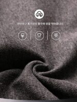 가을/겨울 순면 남성용 써멀 속옷 세트, 단색, 미드웨이스트, 핏, 고탄력, 부드러움, 오픈 피스 - 이미지 4