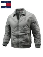 Tommy Dennis 남성용 겨울용 칼라 코튼 패딩 재킷, 비즈니스 캐주얼 다용도 따뜻한 코튼 패딩 코트, 남성용 다이아몬드 플레드 코트 - 이미지 5