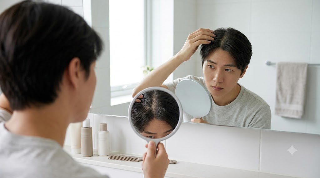 정수리 탈모 초기 증상 관련 이미지 1