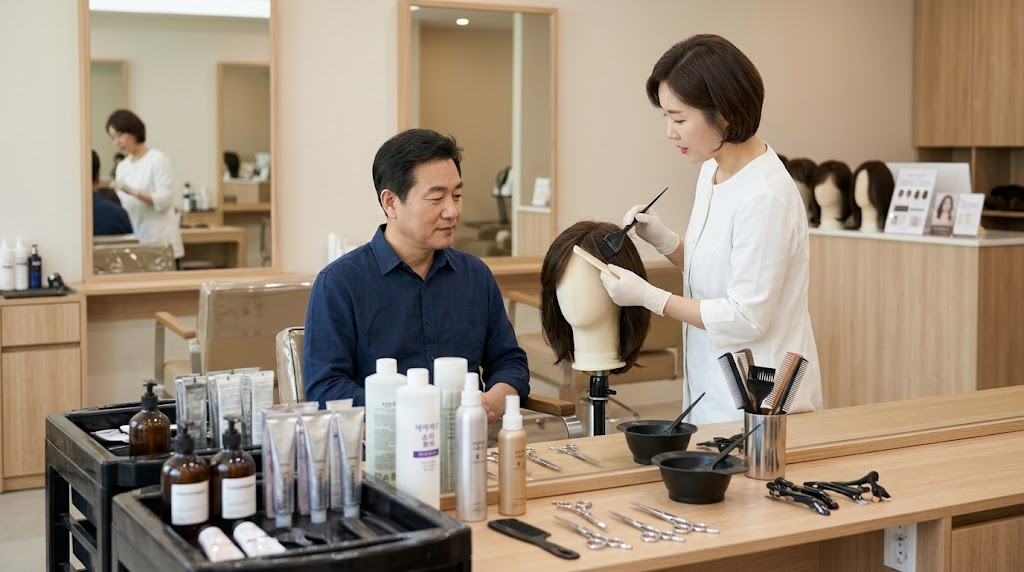 가발 염색 펌 스타일링 가능 여부와 인모 손상 줄이는 시술법 2 가발 염색 펌 스타일링 관련 이미지 1