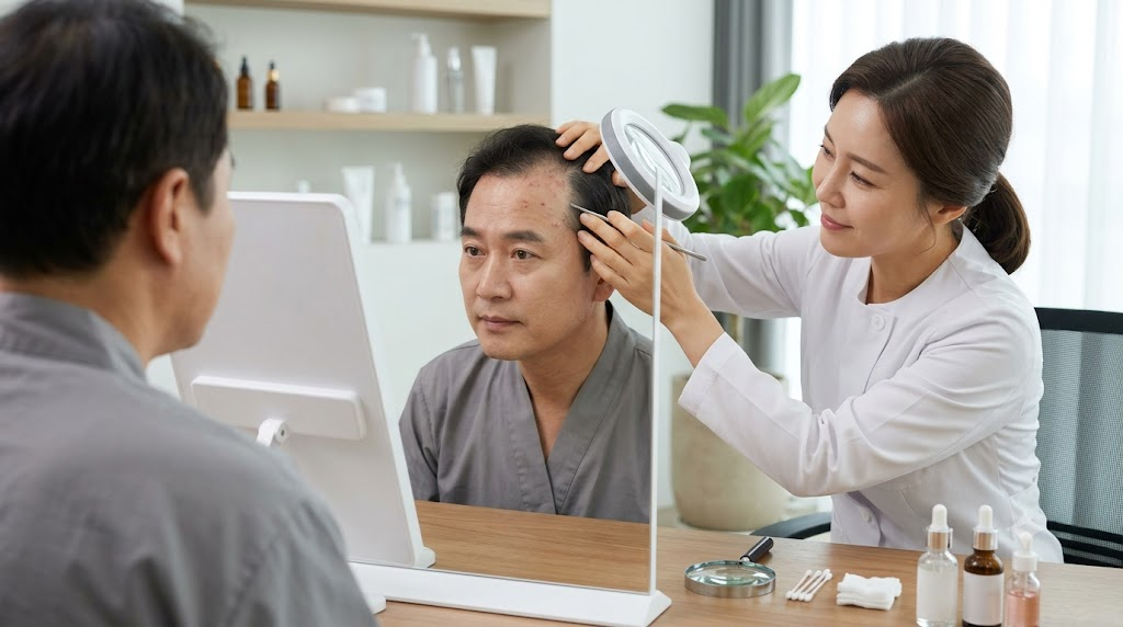 두피뾰루지원인: M자 탈모와 두피 뾰루지, 원인별 관리 차이 확인 2 두피뾰루지원인 관련 이미지 1