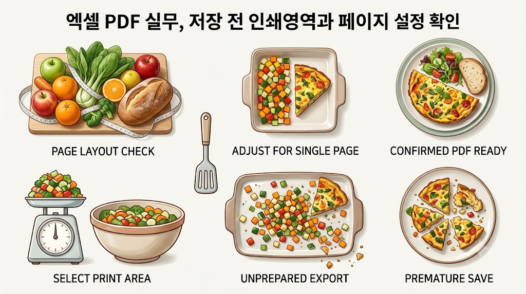 엑셀PDF실무 인쇄 영역과 너비 1페이지 맞춤으로 잘림 없이 저장하기 3 엑셀PDF실무 관련 이미지 2