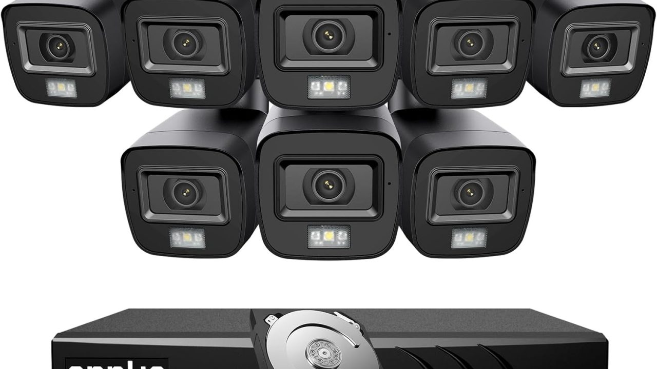 ANNKE 3K Lite Wired Security Camera System Outdoor, 8X 2MP Cameras, 1TB HDD