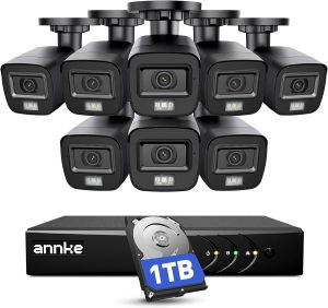 ANNKE 3K Lite Wired Security Camera System Outdoor, 8X 2MP Cameras, 1TB HDD