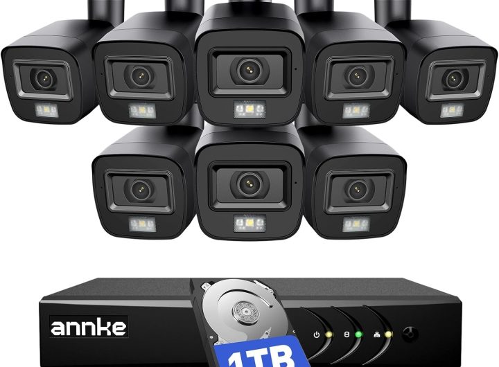 ANNKE 3K Lite Wired Security Camera System Outdoor, 8X 2MP Cameras, 1TB HDD