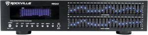 Rockville REQ42-B Black 19" Rack Mount 2 x 21 Band Graphic Equalizer EQ