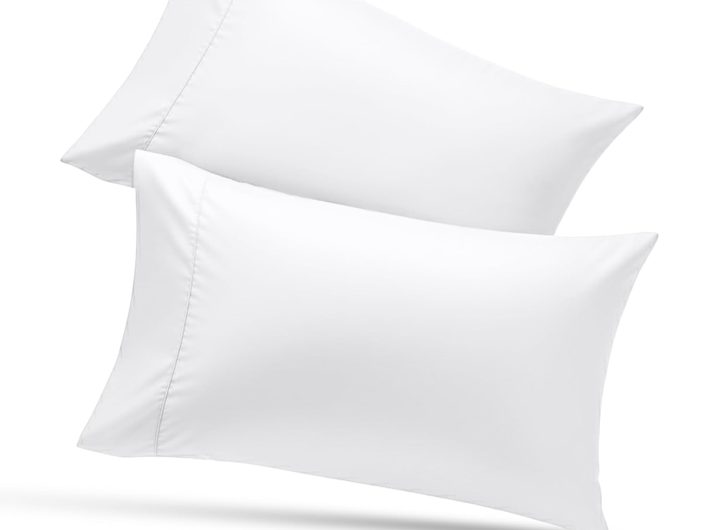 Pillow Cases Queen Size Set of 2, Ultra Soft Comfy Pillow Covers, White