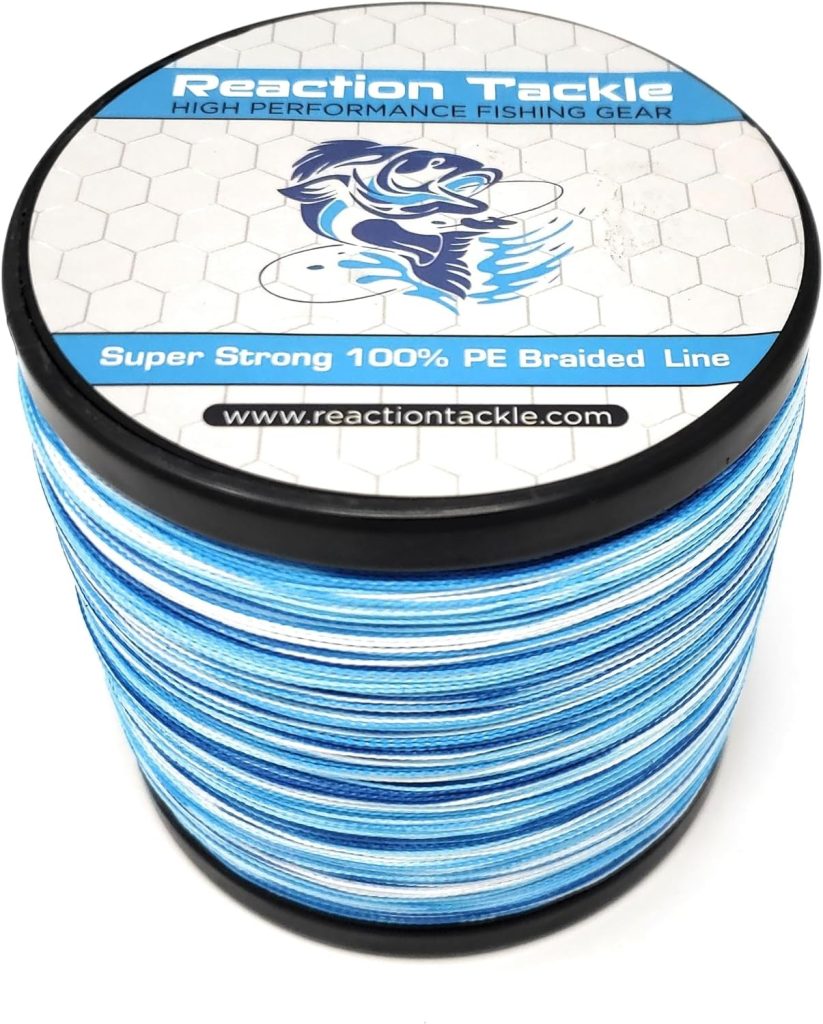 리액션 태클 합사 낚싯줄, 민물과 바다 겸용의 4합사 특징 6 Reaction Tackle Braided Fishing Line, Pro Grade Braid, Fresh and Saltwater