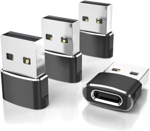 Elebase USB to USB C Adapter for iPhone 18 Pro Max,USBC Car Charger Adapter