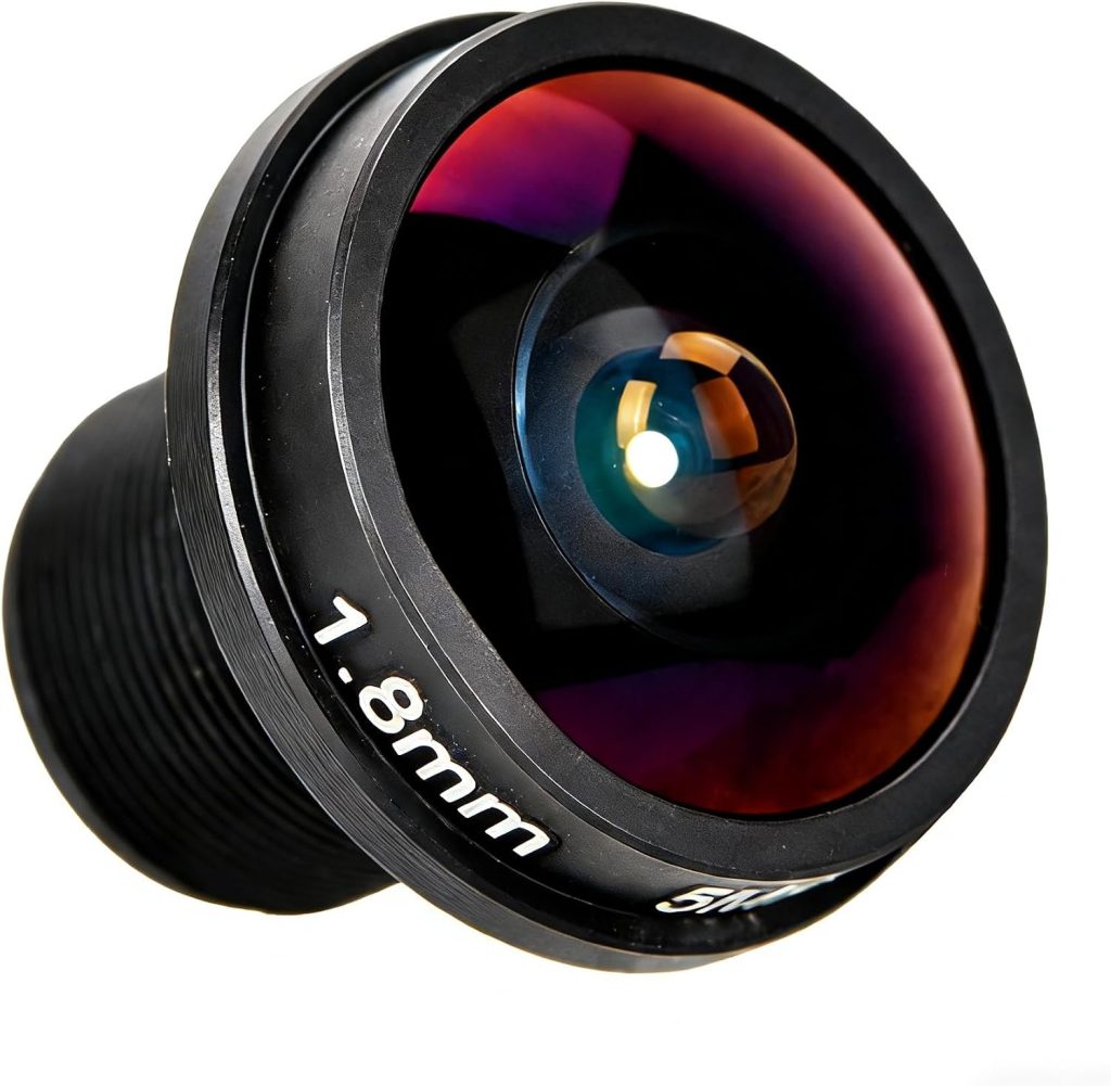 Sonew 1.8mm 180° Wide Angle Board Lens, HD 5mp Fisheye View CCTV Wide Angle Camera for CCTV Cameras