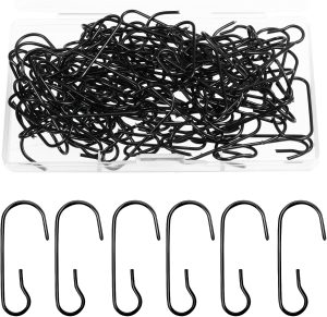 Hotop 120 Pcs Halloween Ornament Hooks Black Ornament Hangers