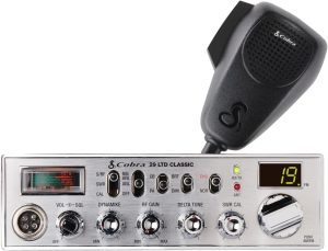Cobra 29 LTD Classic AM/FM Professional CB Radio - Easy to Operate, Emergency Radio, Instant Channel 9, 4-Watt Output, Full 40 Channels, Adjustable Receiver and SWR Calibration, Black