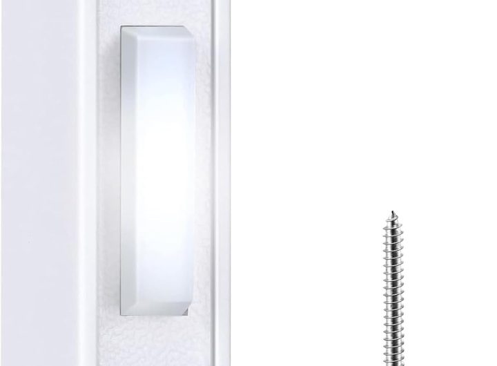 Saillong 1 Piece Lighted Doorbell Button, White, White Light