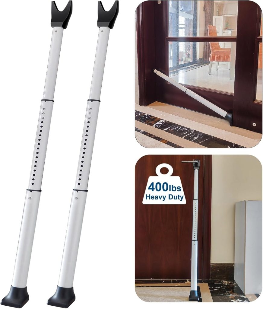 Rerishom 2 Pack Door Security Bar, Heavy Duty Patio Door Lock,White — 상품 정보와 구매 체크 6 Rerishom 2 Pack Door Security Bar, Heavy Duty Patio Door Lock,White