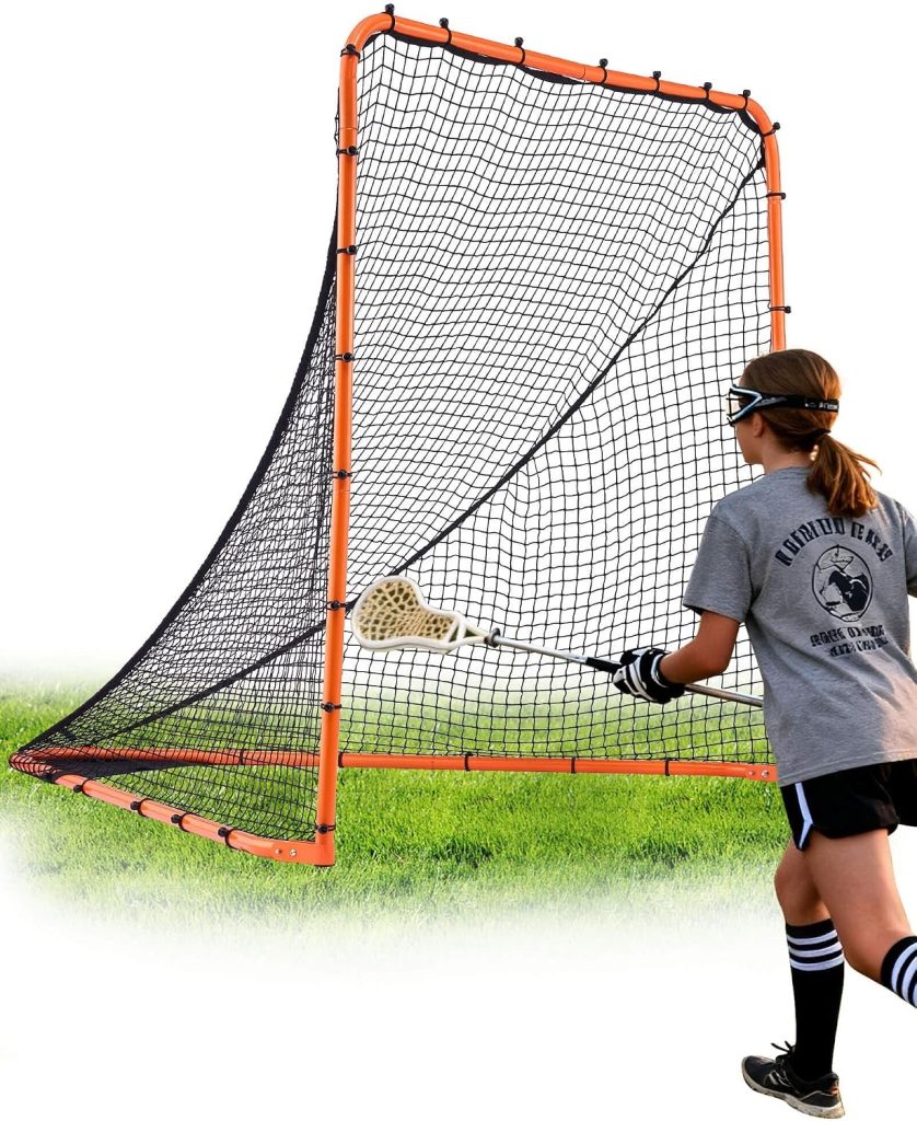 VEVOR Lacrosse Goal,Complete Portable Lacrosse Net Training Accessory Set