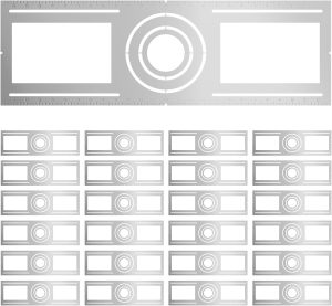Amico 24 Pack 26 Inch New Construction Mounting Plate, Wafer Light Bracket