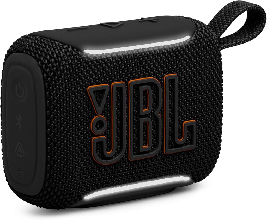 JBL Go 5 Portable Bluetooth Speaker, Waterproof and Dustproof - Black