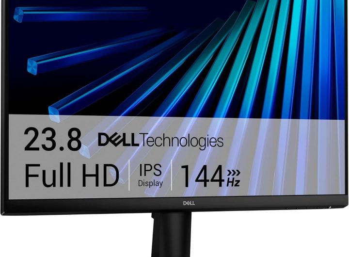 Dell 24 Monitor - SE2426H - 23.8-inch FHD (1920x1080) 144Hz 1ms Display, in-Plane Switching (IPS) Technology, AMD FreeSync™, TÜV 3-Star 2X HDMI, Tilt