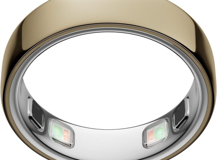 Oura Ring 5 Smart Wearable - Gold - Size 8 - Fitness & Sleep Tracker