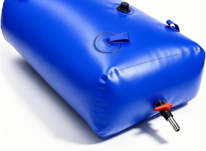 264 Gallon Water Bladder Tank, 2000D PVC Portable Water Storage Bag Blue