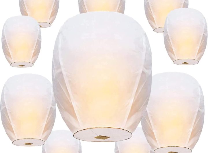 Sky Lanterns 20 Pack Chinese Memorial Lanterns to Release in Sky
