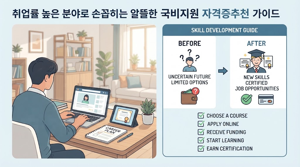 취업률 높은 분야로 손꼽히는 알뜰한 국비지원 자격증추천 가이드 3 자격증추천 관련 이미지 2