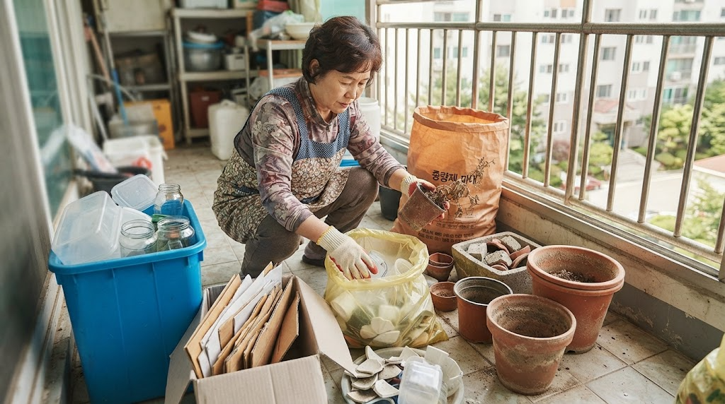 오래 방치한 화분과 잡동사니 베란다 폐기물 처리 요령 4 베란다 폐기물 처리 관련 이미지 3