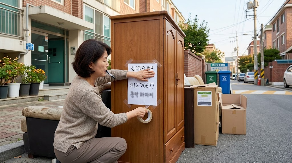 배출 장소와 수거 날짜 지정하는 대형폐기물 스티커 구매 4 대형폐기물 관련 이미지 3