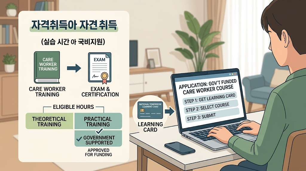 자격 취득 실습 시간 인정되는 요양보호사 국비지원 신청 5 요양보호사 국비지원 관련 이미지 4