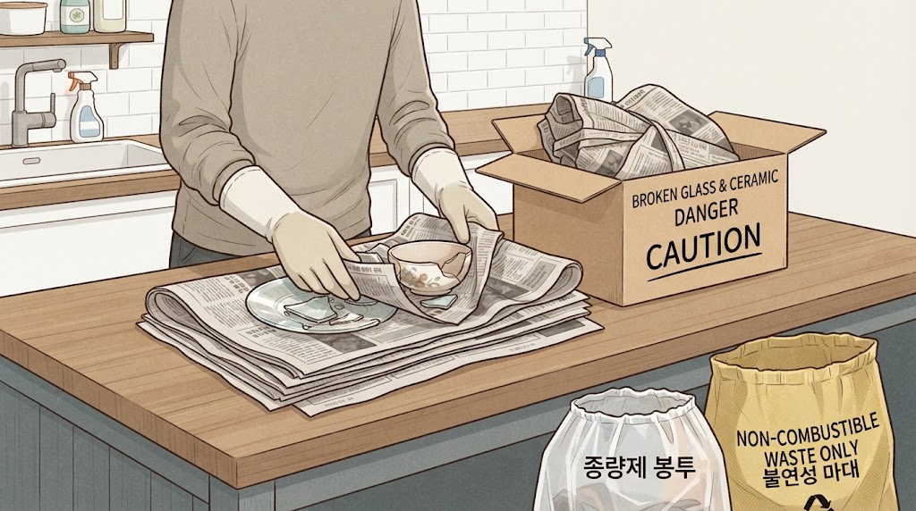 폐기물처리방법 깨진 유리 사기그릇 안전 수거 팁 5 폐기물처리방법 관련 이미지 4